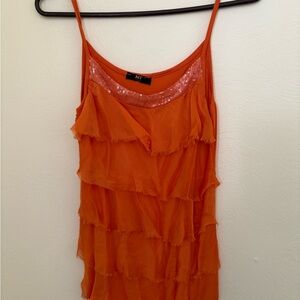 Orange Layered Women's Camisole